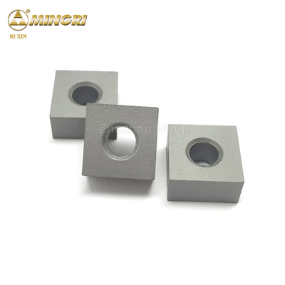 12.7 * 12.7 * 6.5mm Tungsten Carbide Square Chain Saw Sisipan Untuk Mesin Pemotong Batu