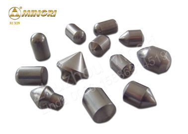 Auger Drill Cemented Carbide Buttons / Bullet Teeth Untuk Mining Drill Bits