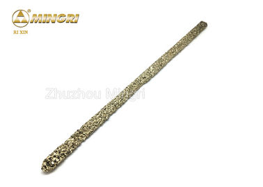 Kekerasan Tinggi HIP Sintering Cemented Carbide Gold Copper grit Rod bar menghadap keras