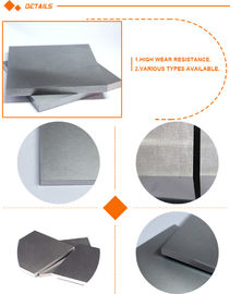YG11 Tungsten Carbide Plate / lembaran karbida disemen tanah dengan ketahanan aus yang tinggi