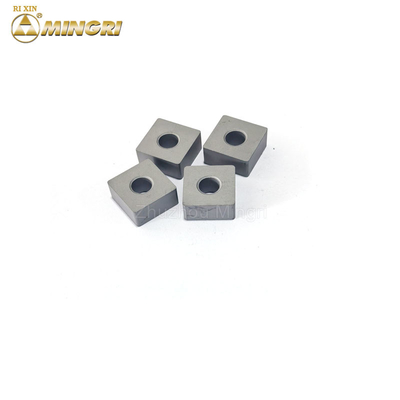 Kekerasan 12,7*12,7*6,5mm Chian Saw Machine Tungsten Carbide Insert / Tungsten Carbide Tips untuk pemotongan batu