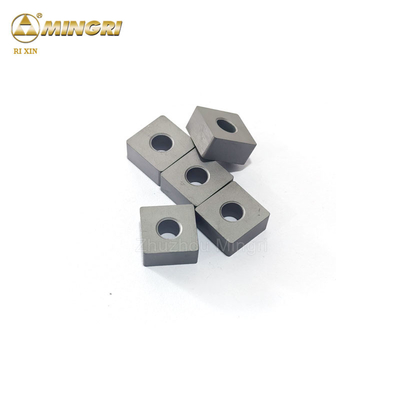 Kekerasan 12,7*12,7*6,5mm Chian Saw Machine Tungsten Carbide Insert / Tungsten Carbide Tips untuk pemotongan batu