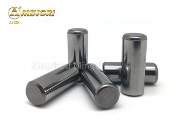 Grinding Kekuatan Tinggi / Poles Tungsten Carbide HPGR Pins / Buttons / Studs Untuk Penambangan Bijih Besi