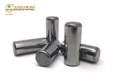Grinding Kekuatan Tinggi / Poles Tungsten Carbide HPGR Pins / Buttons / Studs Untuk Penambangan Bijih Besi