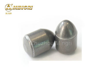 100% Raw Sandblasted Tungsten Carbide Buttons Dengan Permukaan Atas Datar