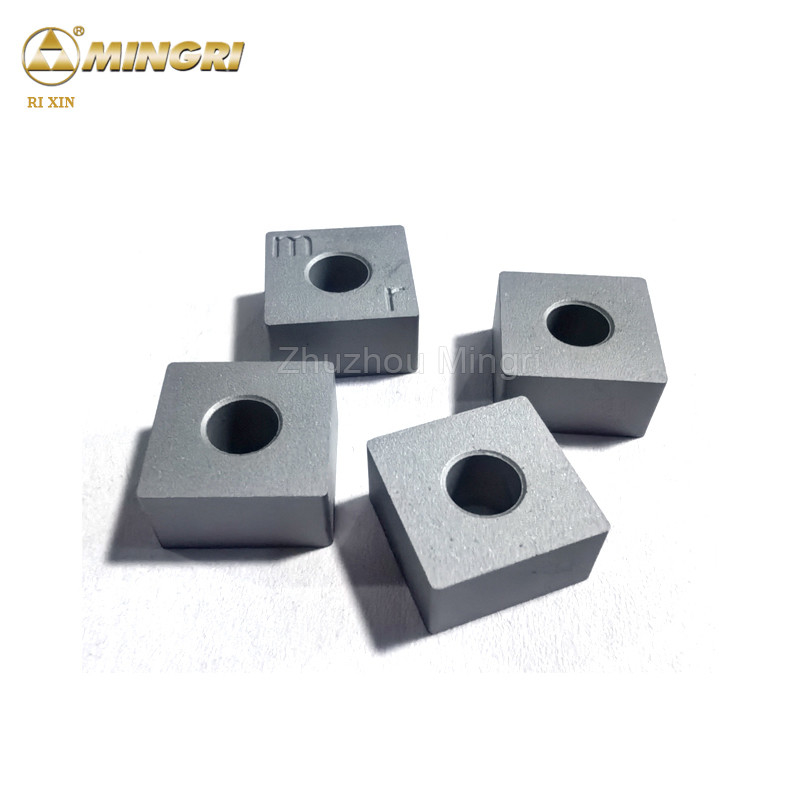 12.7x12.7x6.5 Tungsten Carbide Inserts HRA 85-90.5 Dipasang pada Chain Saw untuk Mesin Pemotong Batu