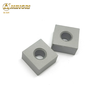 12.7 * 12.7 * 6.5mm Tungsten Carbide Square Chain Saw Sisipan Untuk Mesin Pemotong Batu