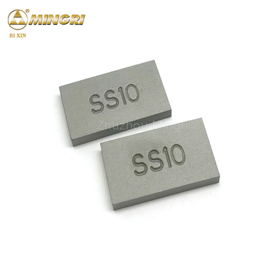 SS10 Tungsten Cemented Carbide Brazed Saw Tips Untuk Pemotongan Blok Batu Kuari