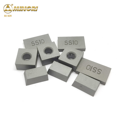 Bahan baku perawan Tungsten Karbida Batu Pemotongan Tip SS10 Untuk Hidup Kerja yang Panjang Dan Sifat Stabil Dari Kelas YG10C